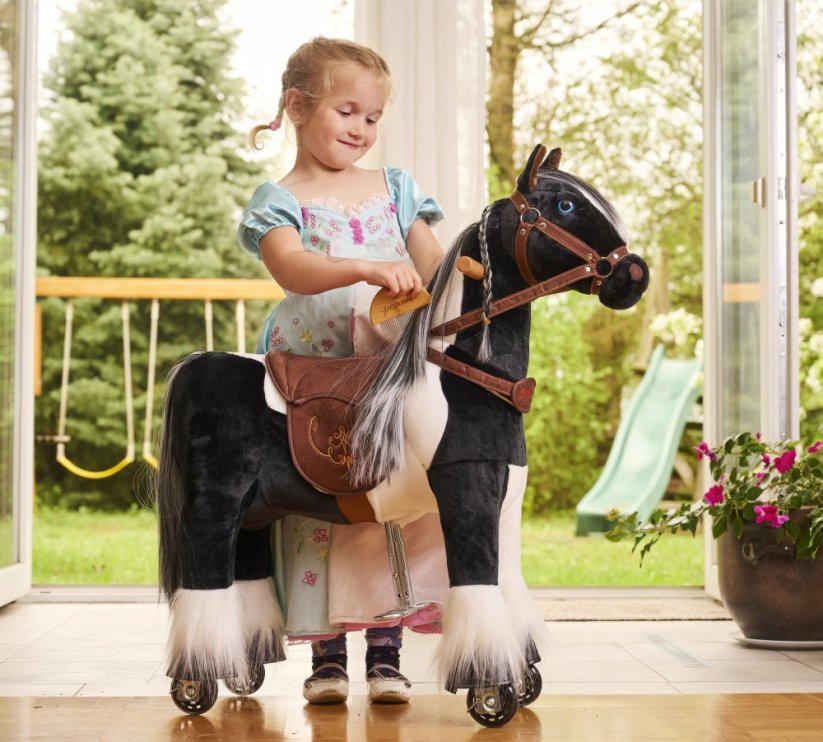 Legetøjshest plyshest Ponnie Domino S