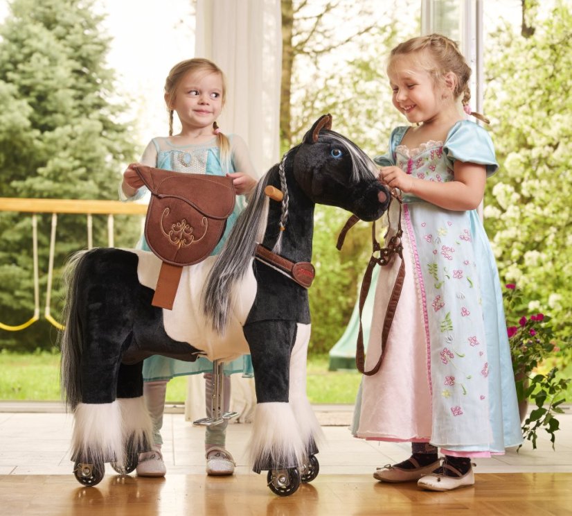 Ponnie Domino S plüss lovagolható ló