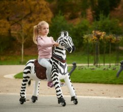 Mekanisk kørende zebra Ponnie Dixi M