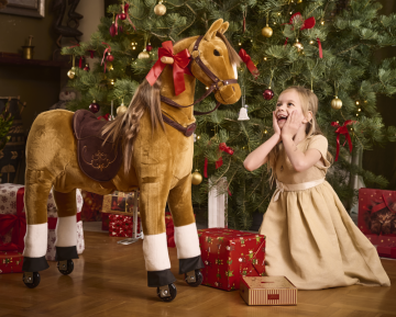 En mekanisk häst från Ponnie är en fantastisk present!