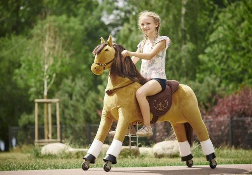 PRO rijdende pluchen paarden Ponnie & Ponycycle