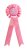 Ponnie-Kokarde für den Sieger - rosa