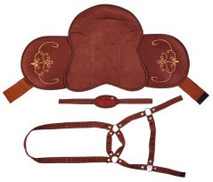 Zadel en Halster met Hoofdstel voor Paard Ponnie
