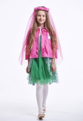 Cape en sluier voor een prinses, maat S
