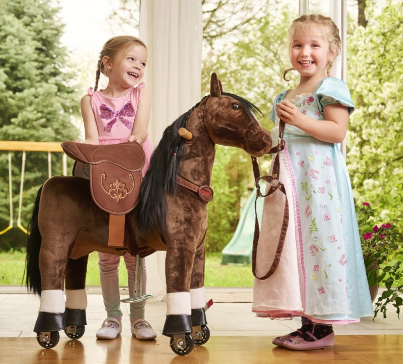 Mechanisch rijdend paard van Ponnie, Happy, maat S