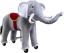 Éléphant à roulettes inline Ponnie Bimbo S