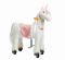 Mechanical riding Unicorn Ponnie Merlin S with pink saddle