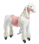 Mekanisk ride on häst Ponnie Tiara M med rosa sadel