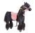 Cavallo da equitazione in linea Ponnie Ebony S con sella rosa