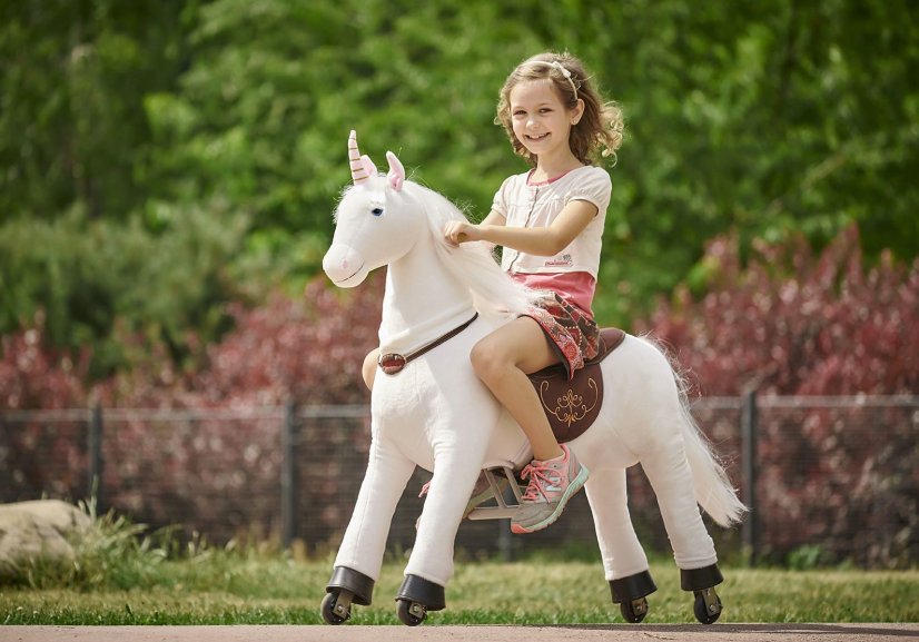 Unicorn riding on wheels for children Ponnie