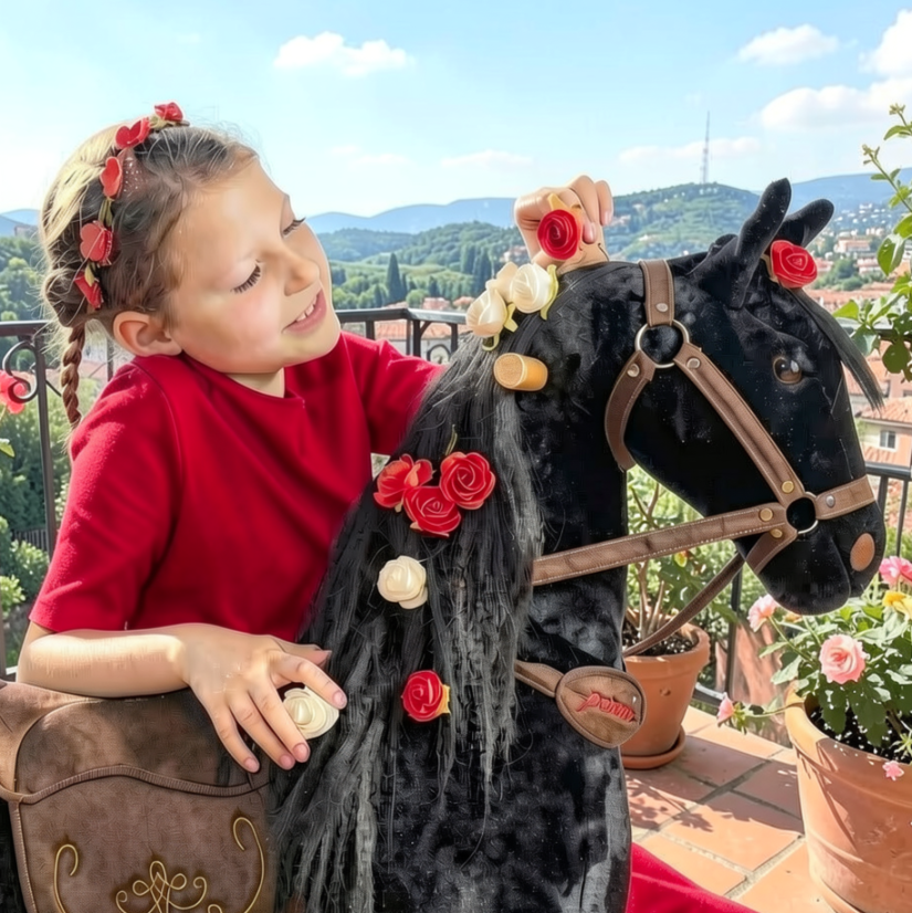 Mechanical riding horse Ponnie Ebony M