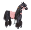 Caballo de montar inline Ponnie Ebony S con silla rosa