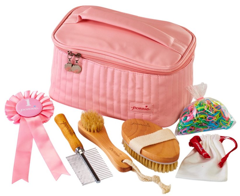 Set de cuidado para el caballito Ponnie rosa