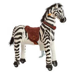 Mechanisches Zebra auf Rollen Ponnie Dixi M