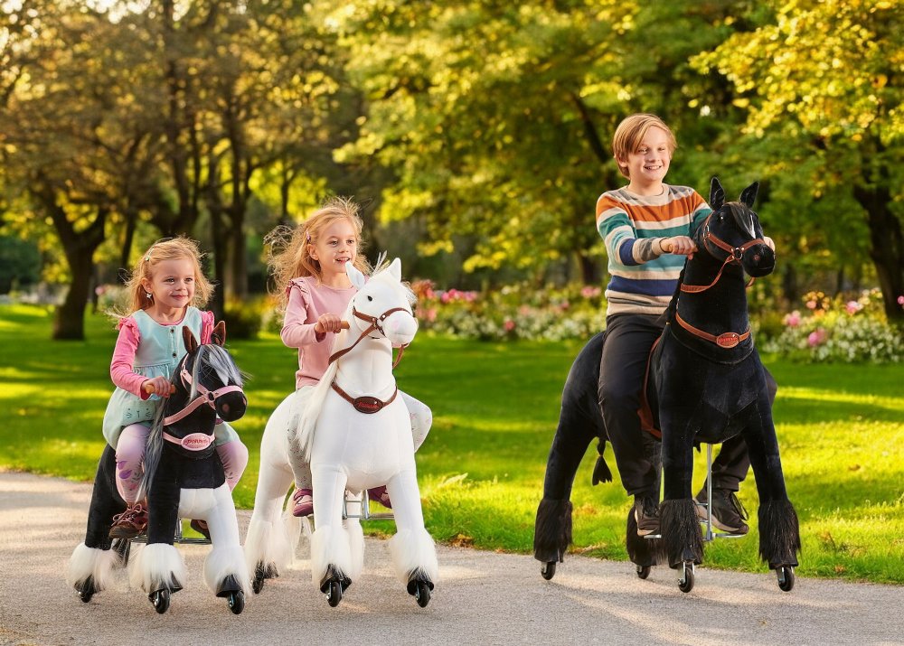 Caballos y animales de juguete con ruedas Ponnie para niños