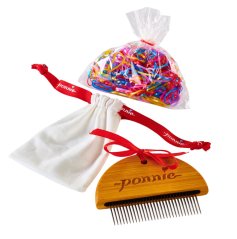 Ponnie kam med gummiband i blomfärger