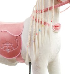 Ponnie kam med gummiband i blomfärger