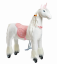 Mechanical riding unicorn Ponnie Merlin M with pink saddle