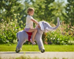 Mechanisch rijdende olifant van Ponnie, Bimbo, maat S