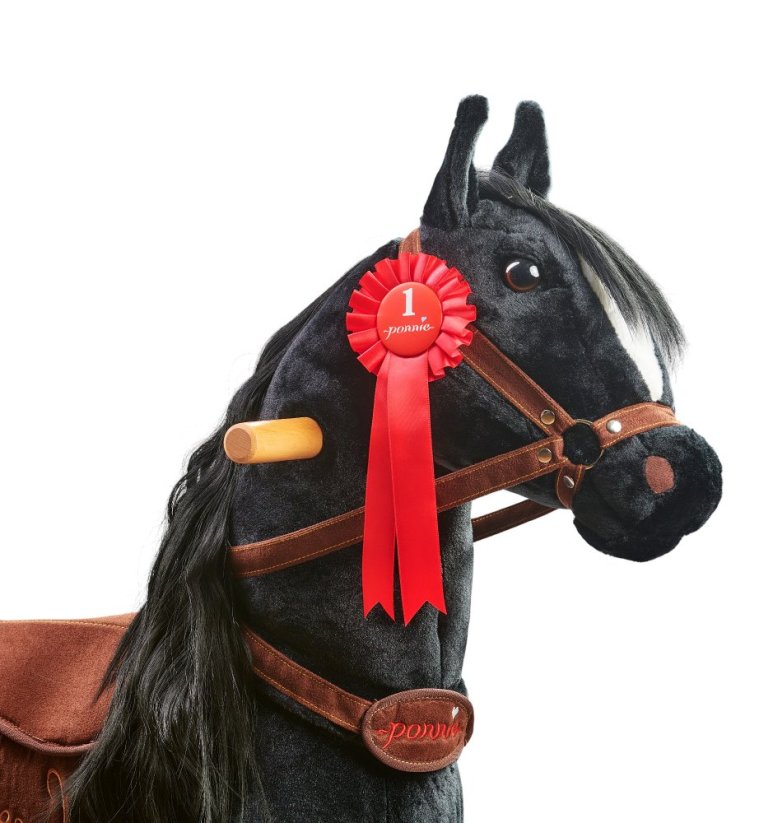 Ponnie-Kokarde für den Sieger - rot