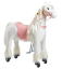 Mekanisk ride on häst Ponnie Tiara M med rosa sadel