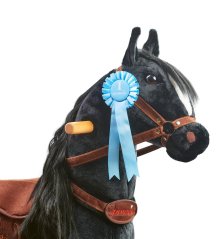 Ponnie award ribbon for winners - blue
