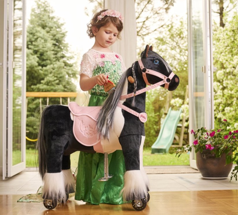 Ponnie Domino S lovacska kerekeken rózsaszín nyereggel