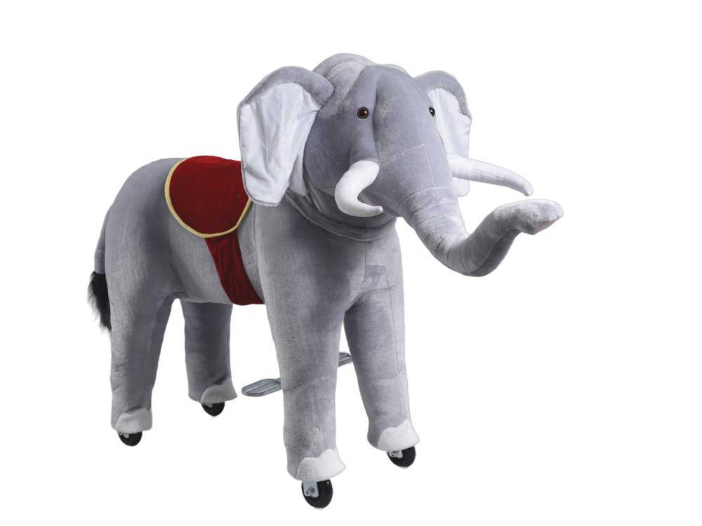 Red China Tin Toy Éléphant Wind Up Jouet Mécanique Mechanical
