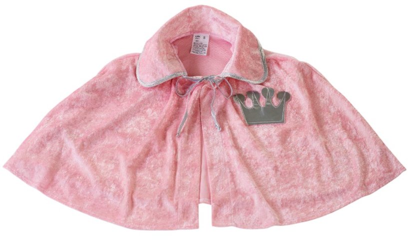 Cape en sluier voor een prinses, maat M - lichtroze