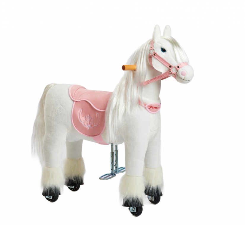 Cavallo da equitazione in linea Ponnie Tiara S con sella rosa