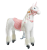 Unicorn mecanic de călărie Ponnie Merlin M cu șa roz