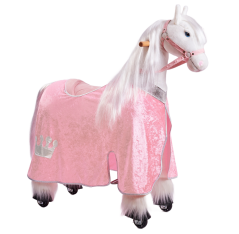 Kleding voor een paardje van Ponnie, maat M, lichtroze