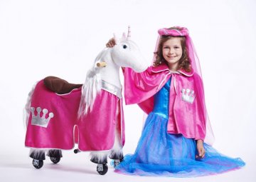 Vestidos para caballo de juguete con ruedas y niños - Ponnie