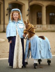 Caparison for Ponnie Horse M Light Blue