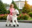 Cheval à roulettes inline Ponnie Tiara S avec une selle rose