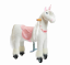 Unicorno da equitazione in linea Ponnie Merlin S con sella rosa
