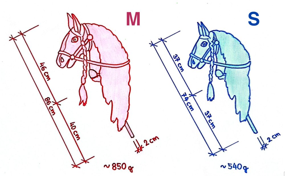 Hobby Horse Ponnie sizes